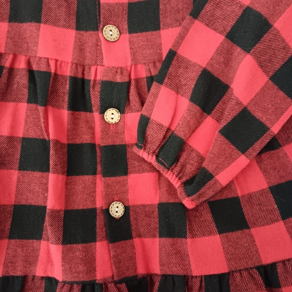 Black and Red Buffalo Plaid Pants Set for Girls NWOT - Picture 2 of 2